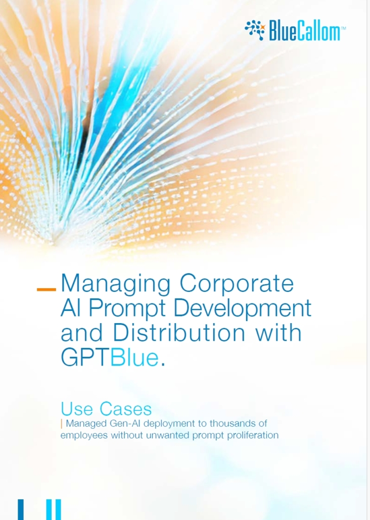 Use Cases - Managing Corporate AI Prompt Development and Distribution with GPTBlue